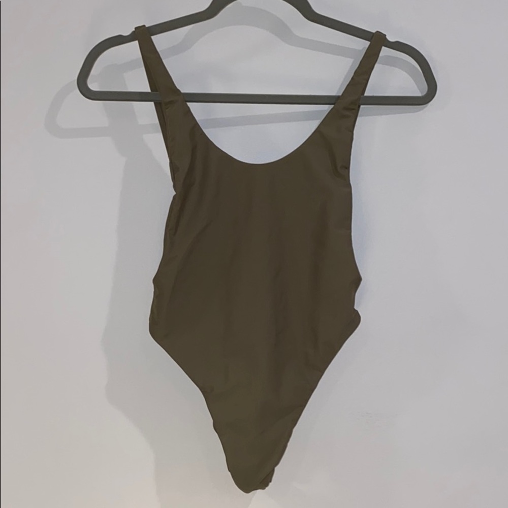 COPY - Olive Green One Piece Swim Suit